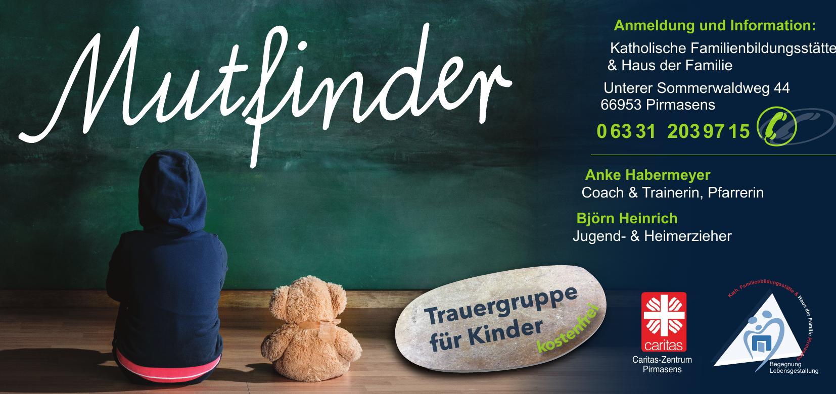Mutfinder – Trauergruppe für Kinder, Seite 1