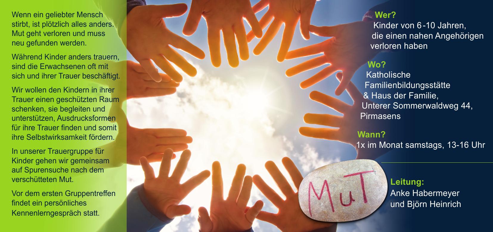Mutfinder – Informationen zur Trauergruppe, Seite 2